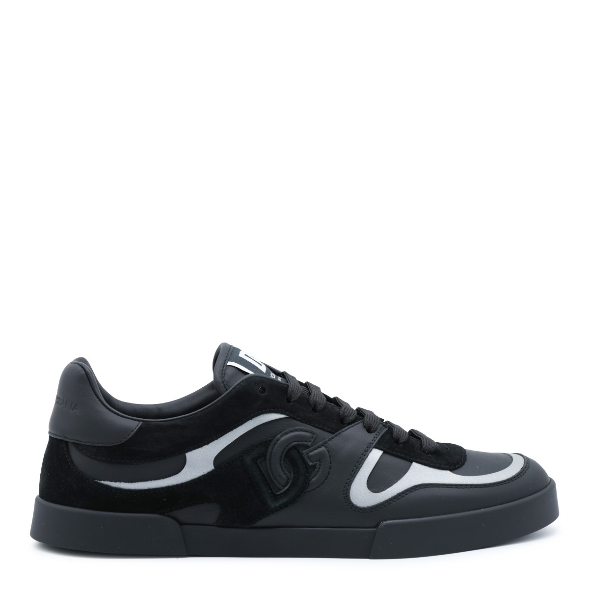 BLACK AND GREY LEATHER PORTOFINO...