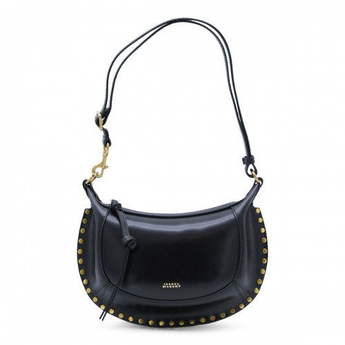 BLACK LEATHER OSKAN MOON...