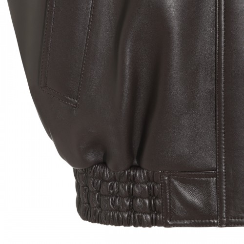 BLACK LEATHER VEST JACKET