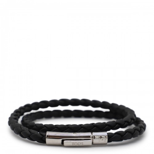 BLACK LEATHER BRACELET