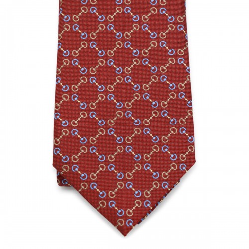 RED SILK GG TIE 2