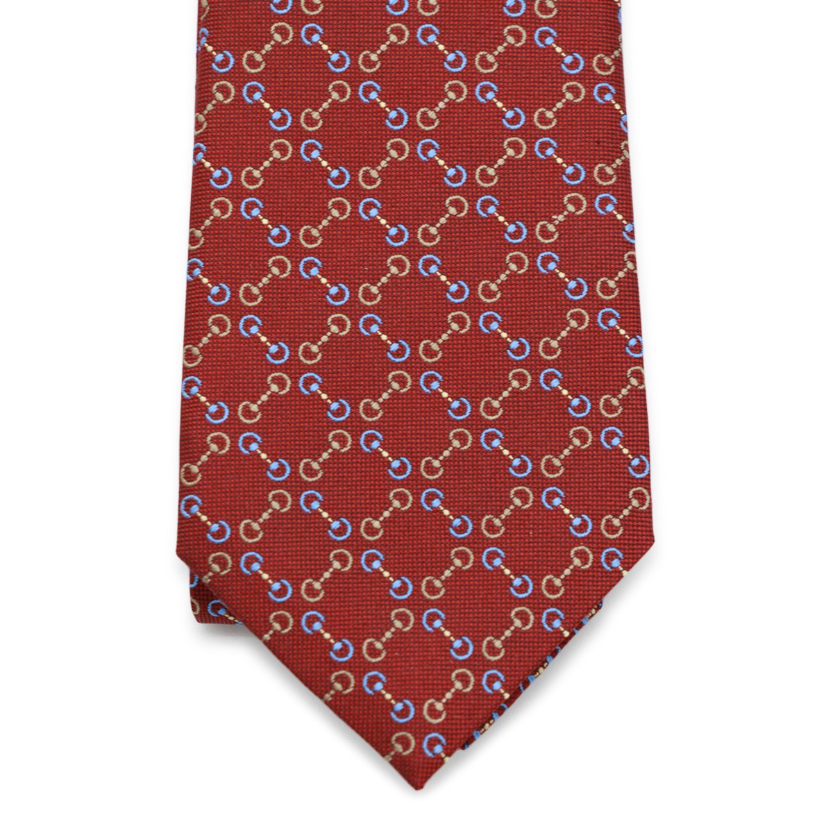 RED SILK GG TIE