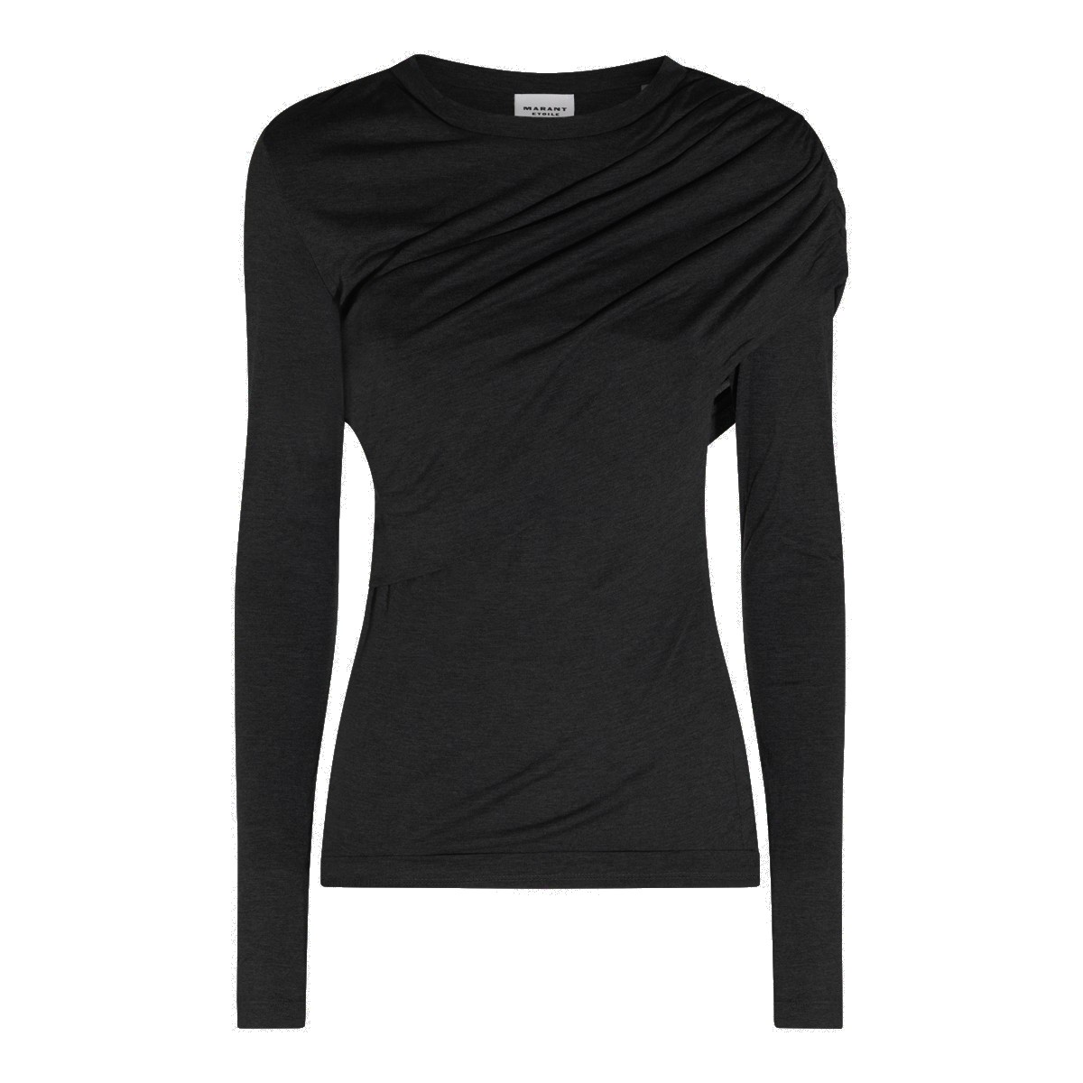 BLACK VISCOSE TOP