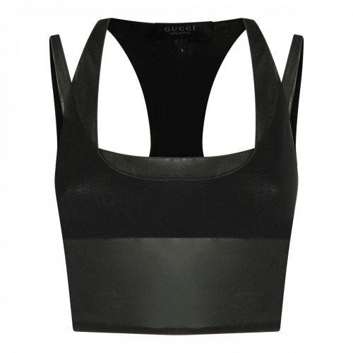 BLACK STRETCH TOP