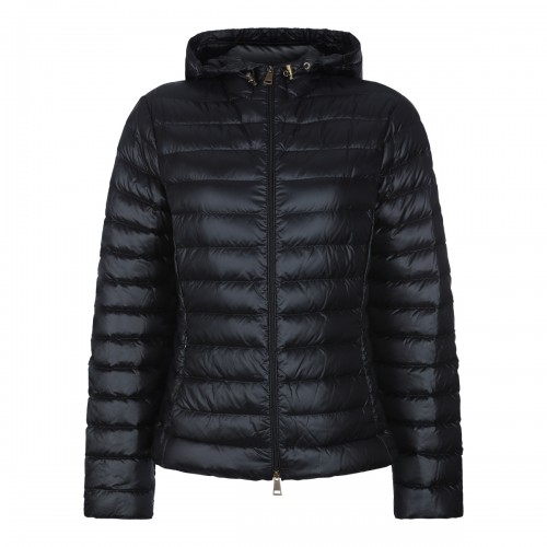 BLACK PUFFER IGELHOOD DOWN...