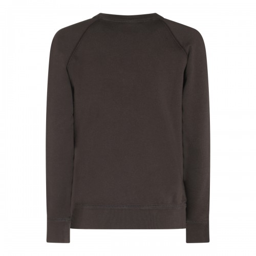 BLACK COTTON SWEATSHIRT