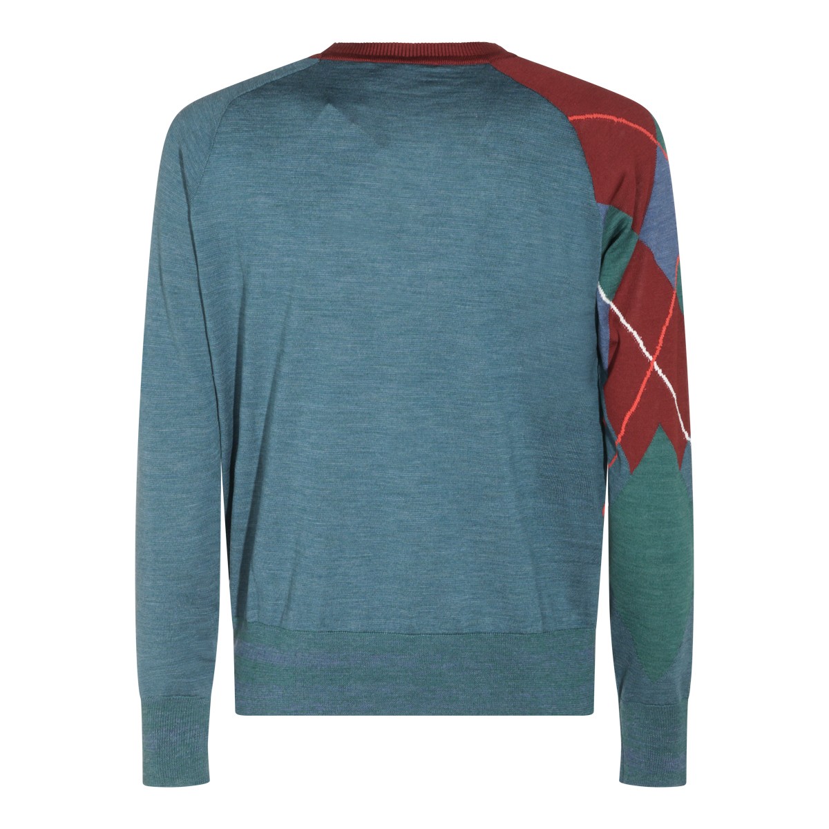 MULTICOLOR WOOL ARGYLE JUMPER