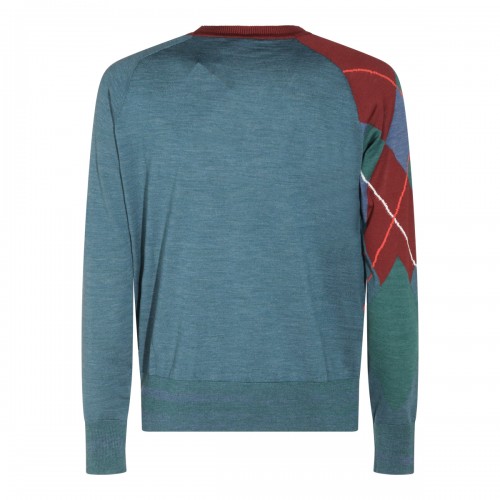 MULTICOLOR WOOL ARGYLE JUMPER
