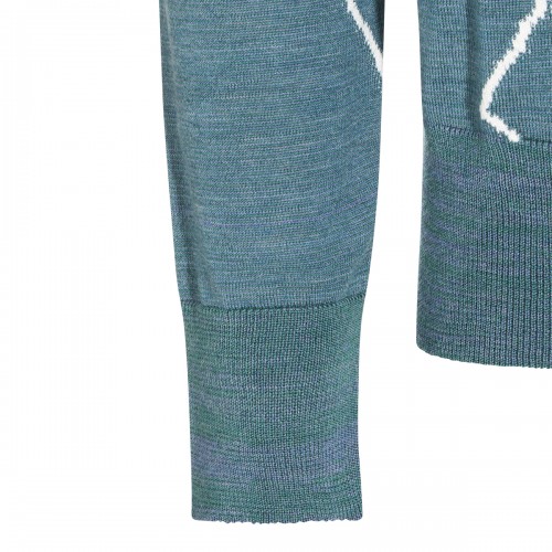 MULTICOLOR WOOL ARGYLE JUMPER
