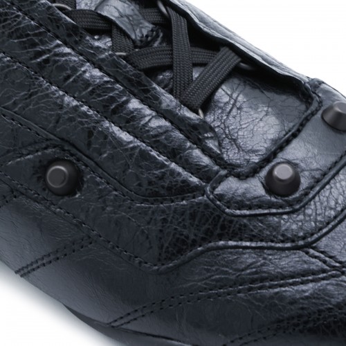 BLACK LEATHER REGU SNEAKERS