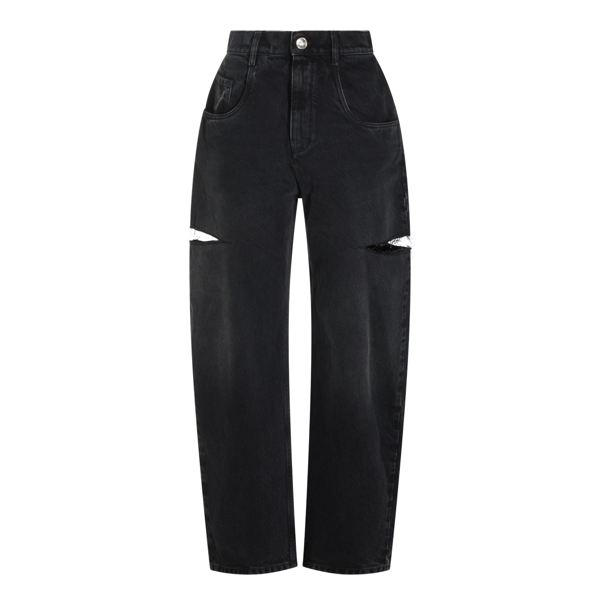 BLACK COTTON JEANS