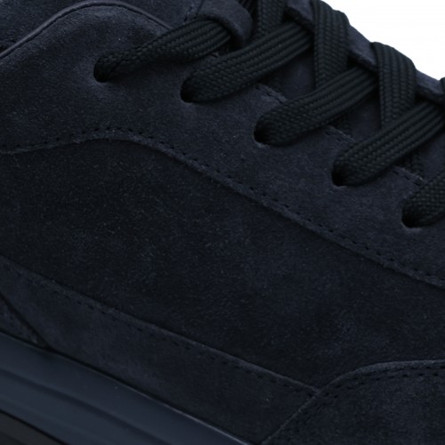 BLUE LEATHER HI-LIGHT SNEAKERS