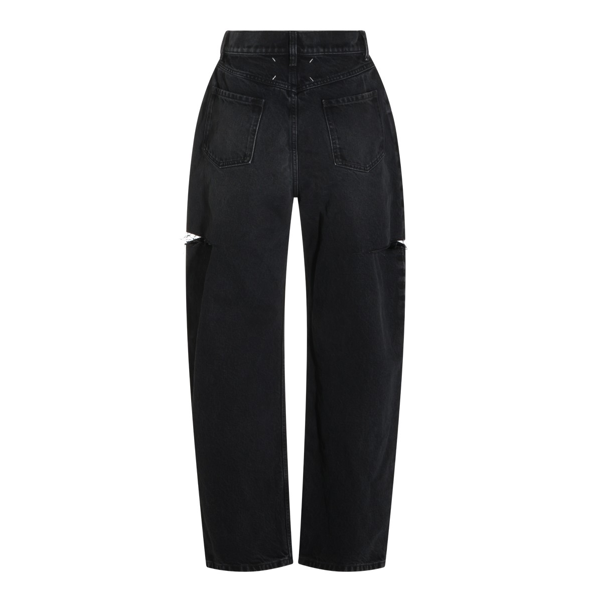 BLACK COTTON JEANS