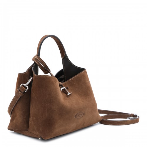 TOBACCO SUEDE TOP HANDLE BAG 2