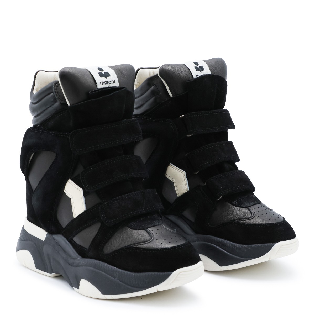 BLACK LEATHER BALSKEE SNEAKERS