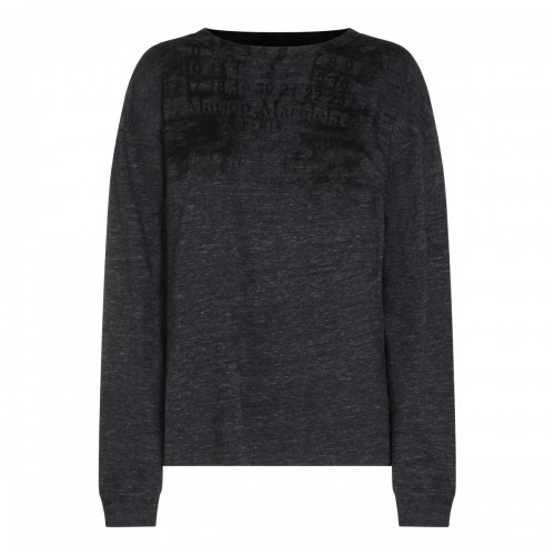 DARK GREY COTTON T-SHIRT