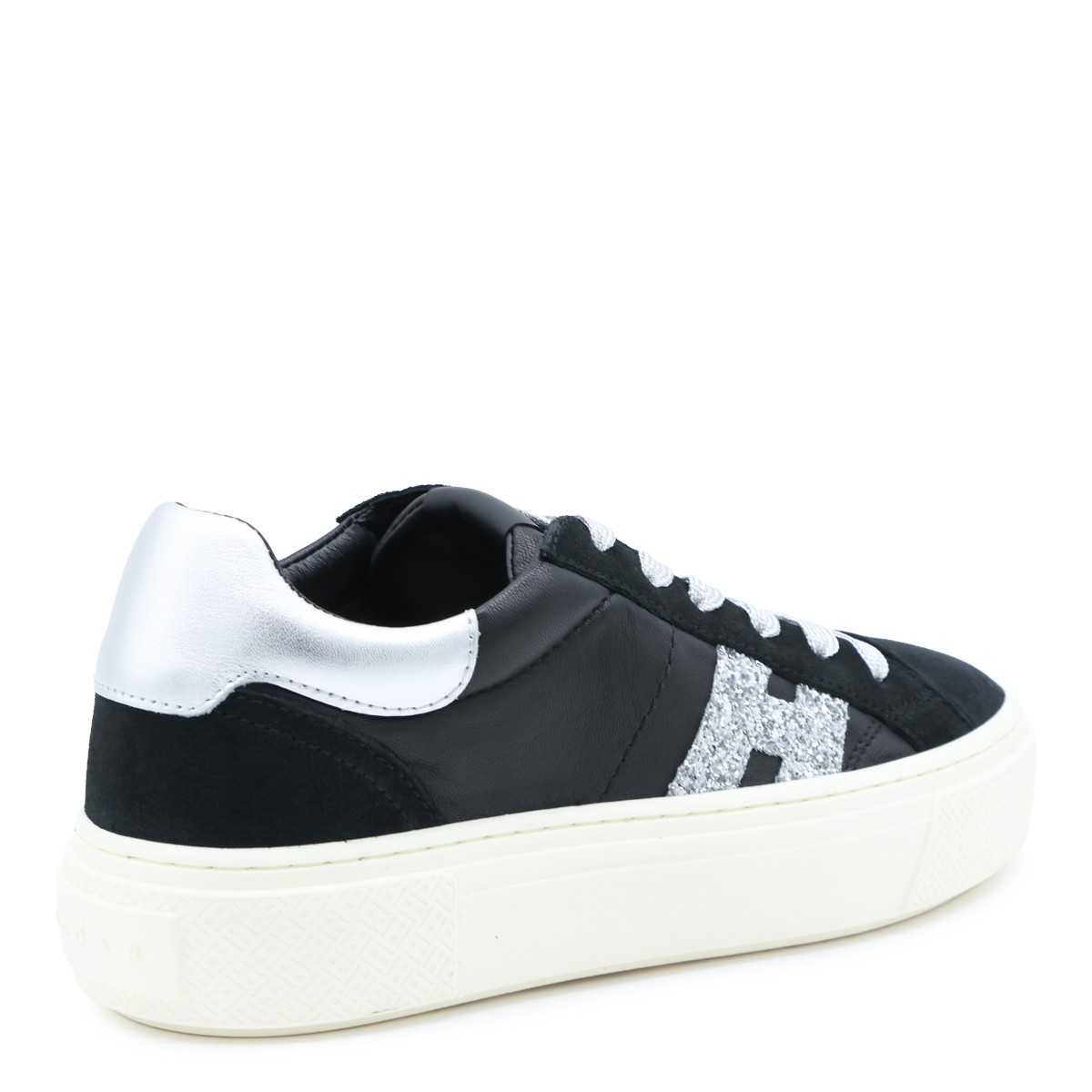 BLACK AND SILVER LEATHER CROSSWIND...