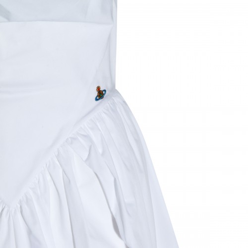 WHITE COTTON SUNDAY DRESS