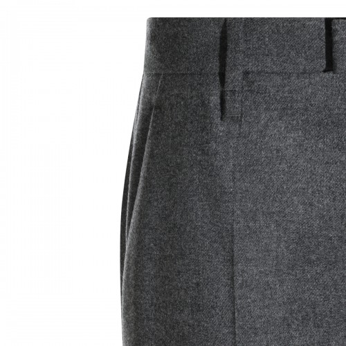 GREY VIRGIN WOOL PANTS
