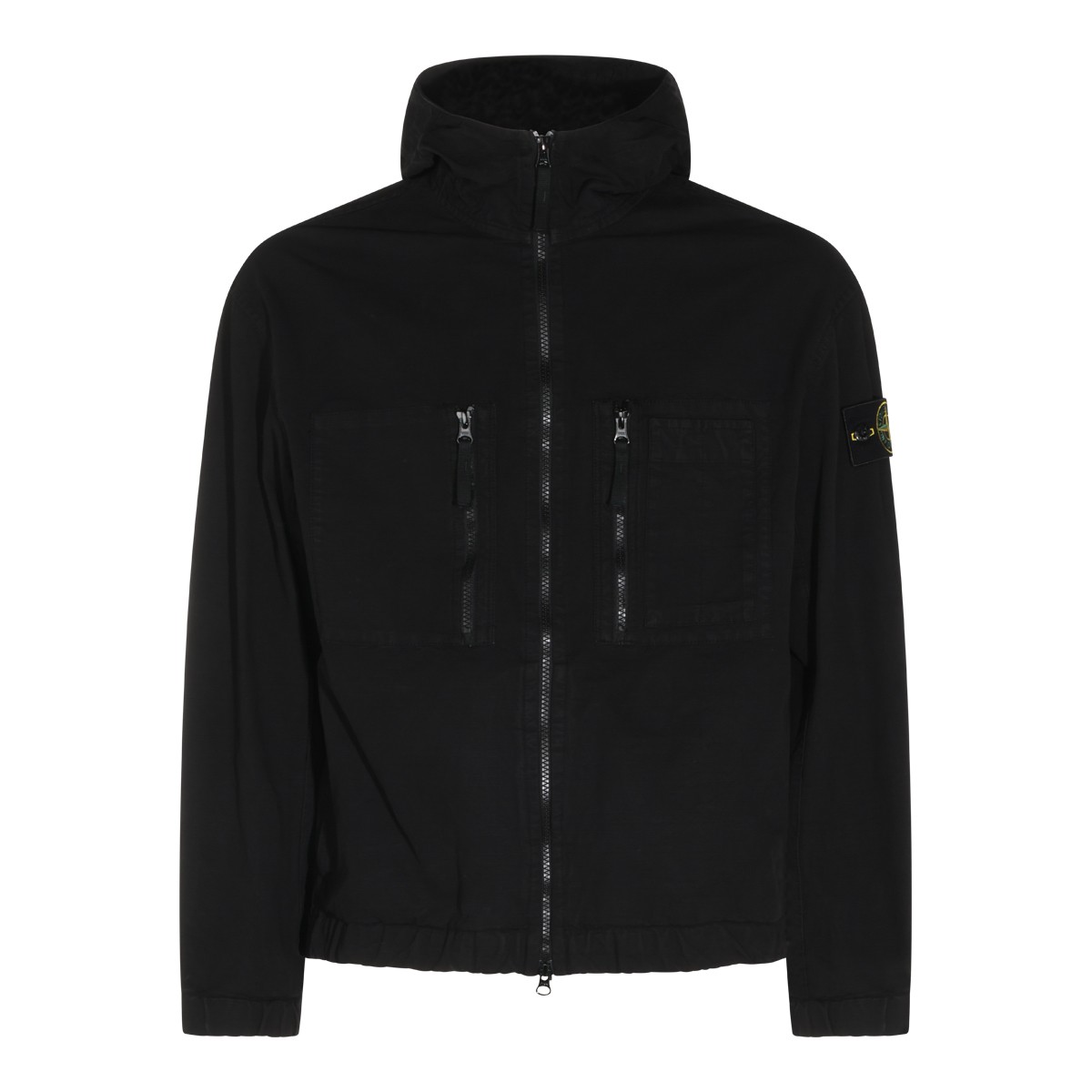 BLACK COTTON CASUAL JACKET