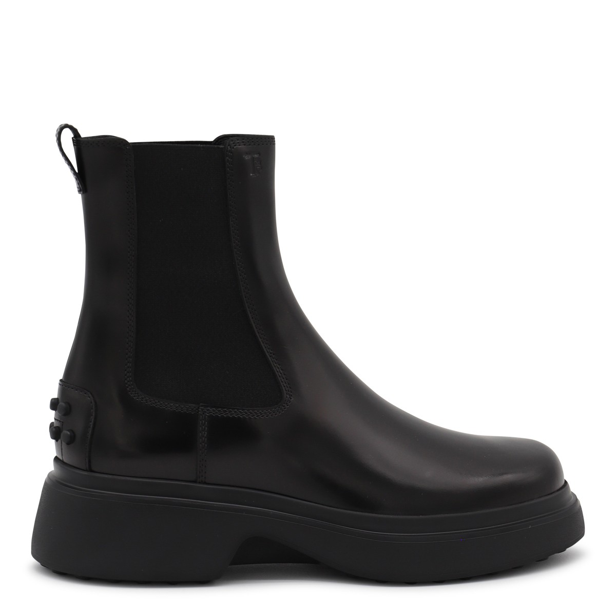 BLACK LEATHER BOOTS