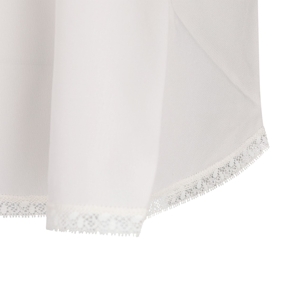 WHITE SILK TOP