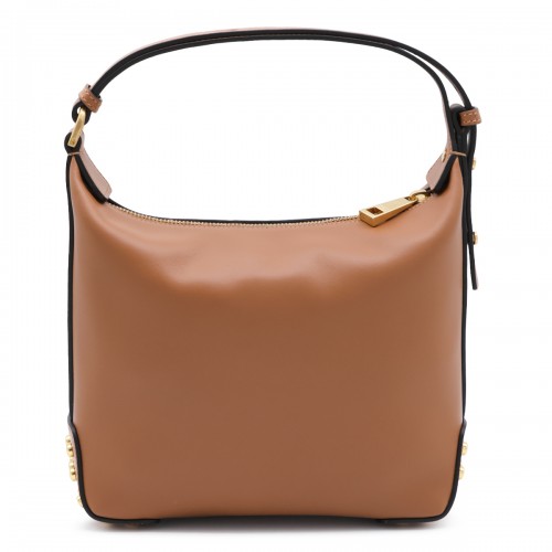 DARK BROWN LEATHER GMT SHOULDER BAG