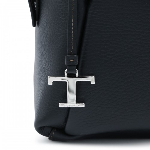 BLACK LEATHER APA SMALL TOP HANDLE BAG