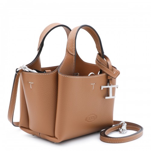 DARK BROWN LEATHER APA MICRO TOTE