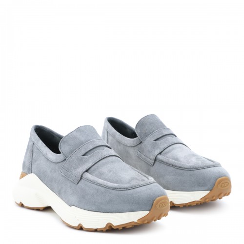 GREY LEATHER LOAFERS 2