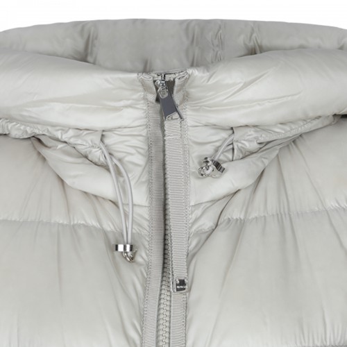 BEIGE PUFFER SUYENNE LONG PARKA DOWN JACKET