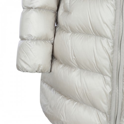 BEIGE PUFFER SUYENNE LONG PARKA DOWN JACKET
