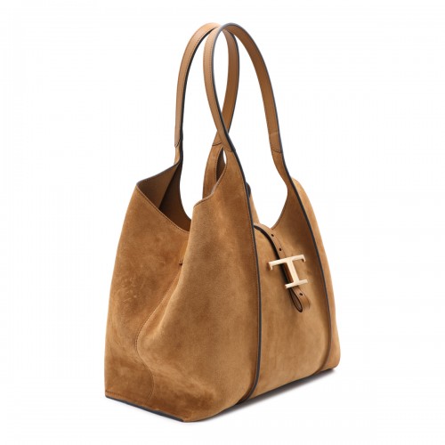 CAMEL SUEDE T TIMELESS TOTE 2