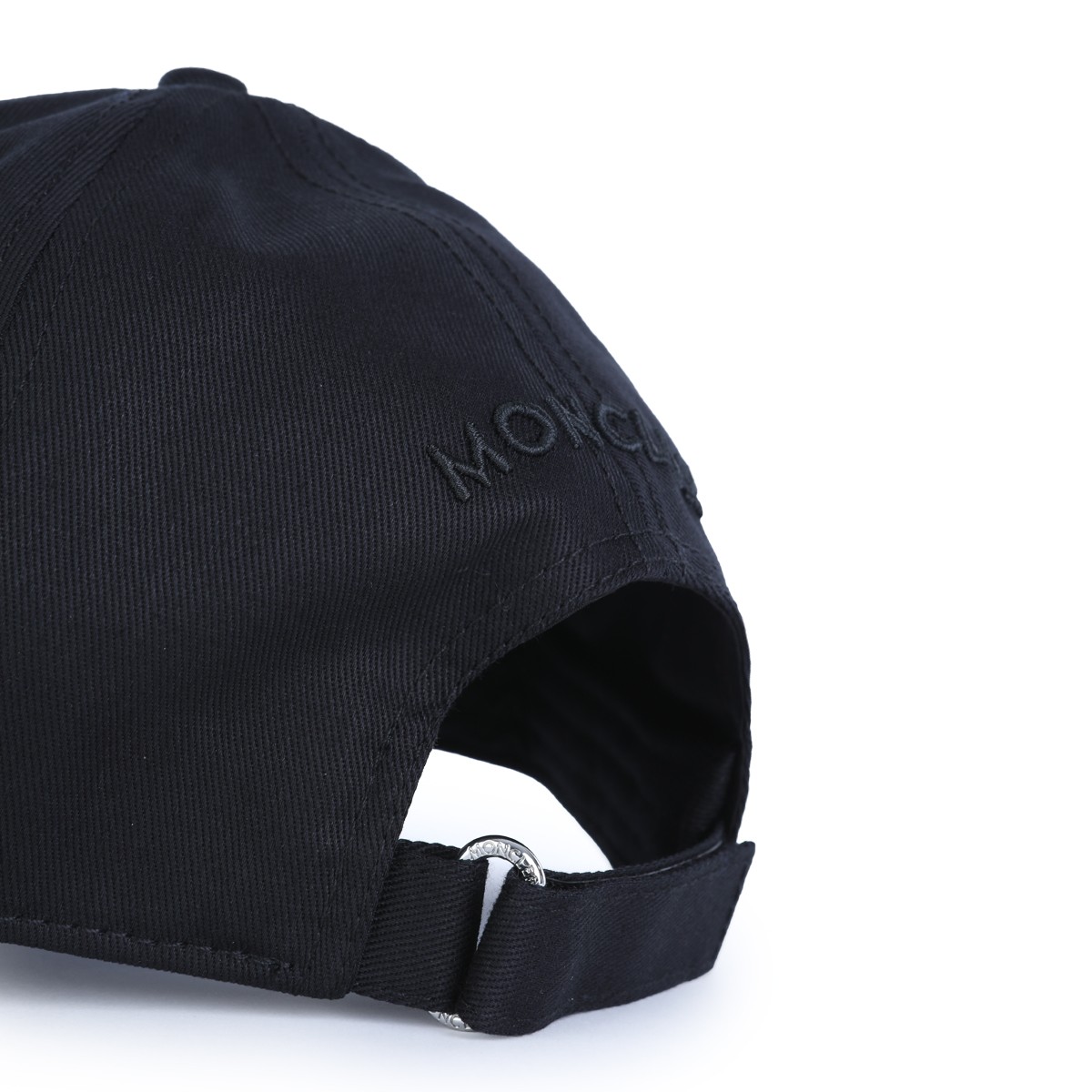 BLACK COTTON LOGO BASEBALL CAP