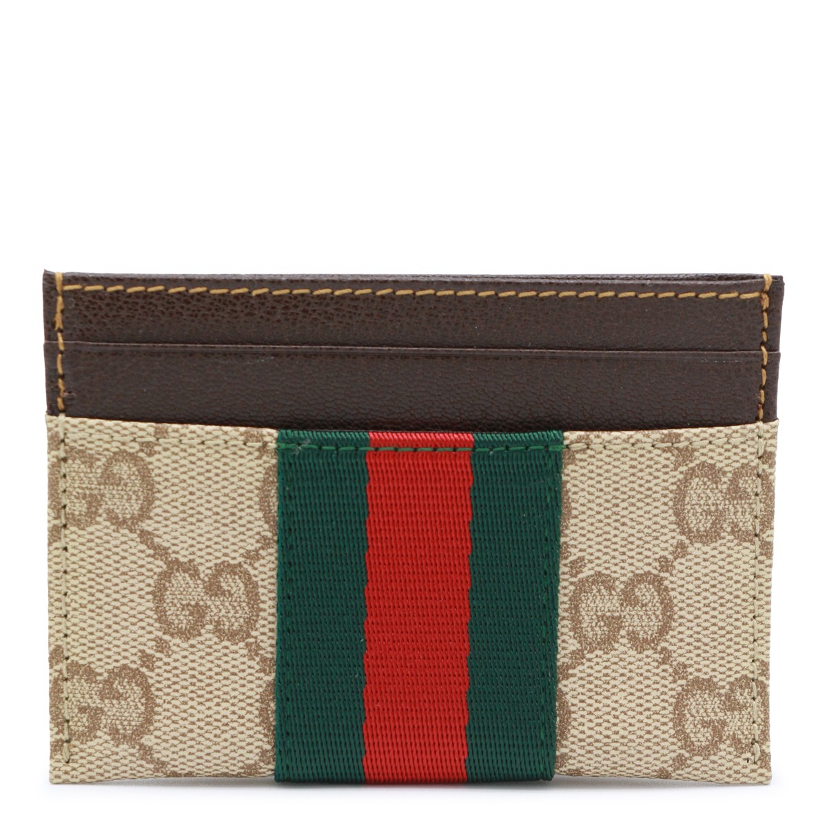 BEIGE EBONY WEB CARD HOLDER