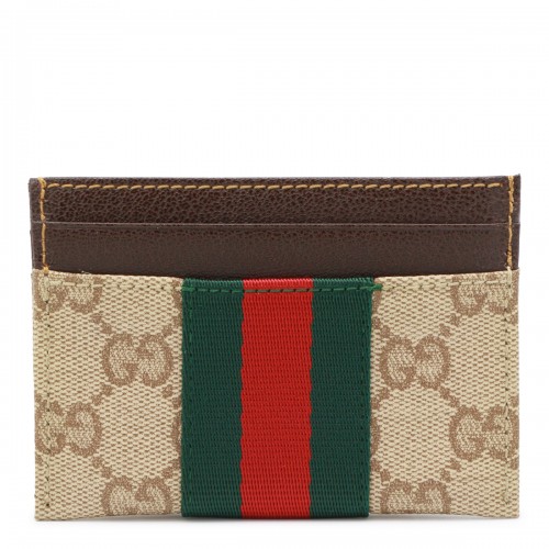 BEIGE EBONY WEB CARD HOLDER 2