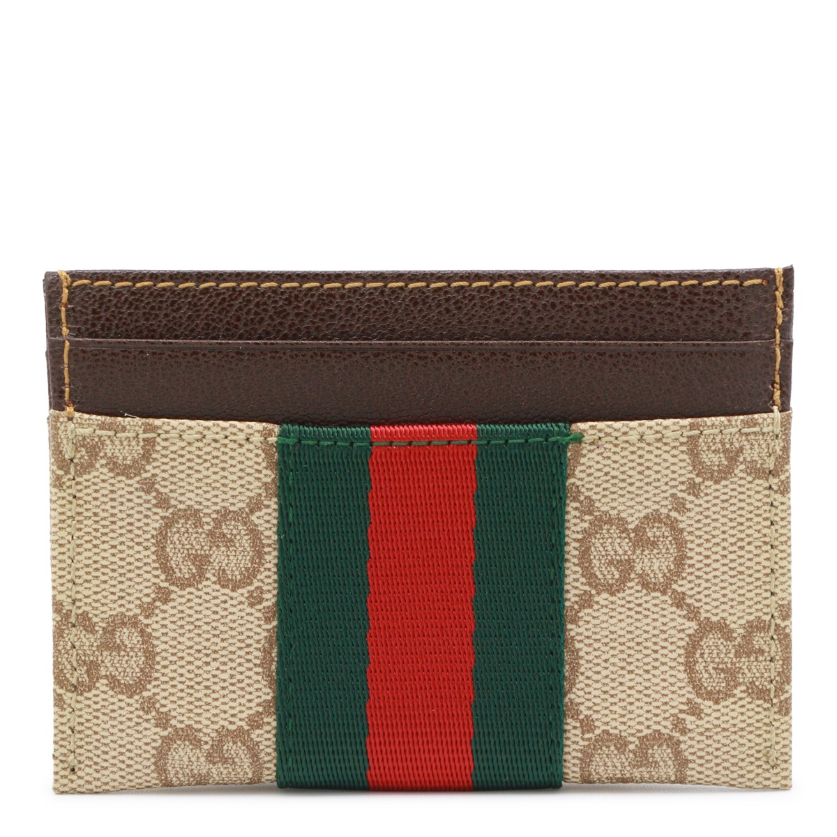 BEIGE EBONY WEB CARD HOLDER