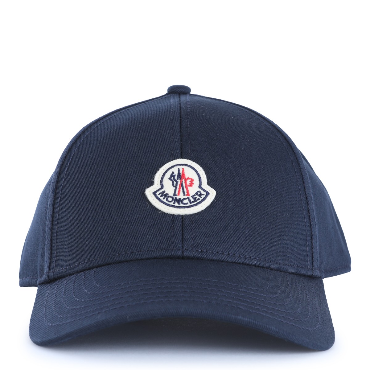 NAVY COTTON LOGO BASEBALL CAP
