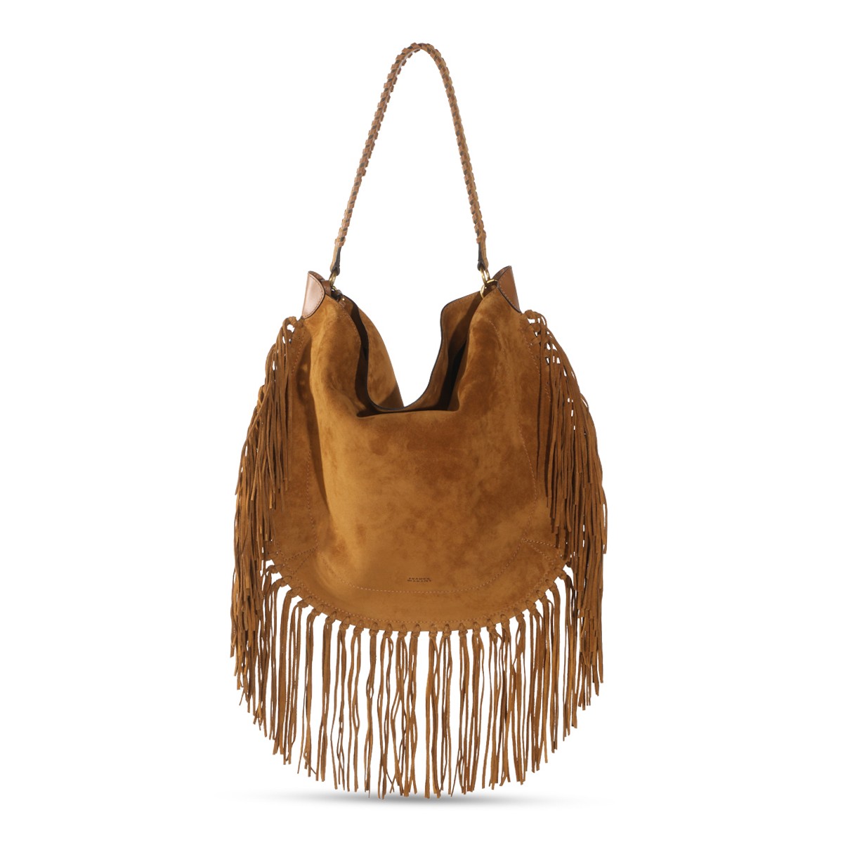 COGNAC SUEDE OSKAN SOFT BAG
