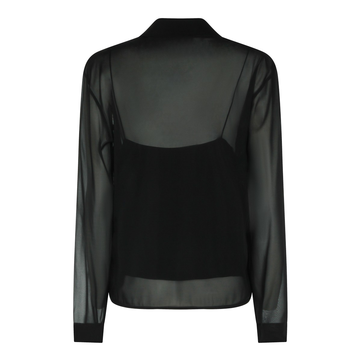 BLACK SILK SHIRT