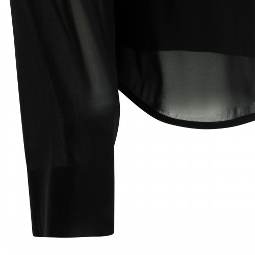BLACK SILK SHIRT