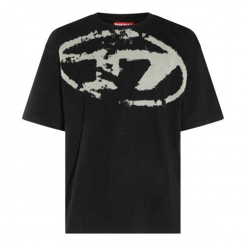 BLACK COTTON T-SHIRT