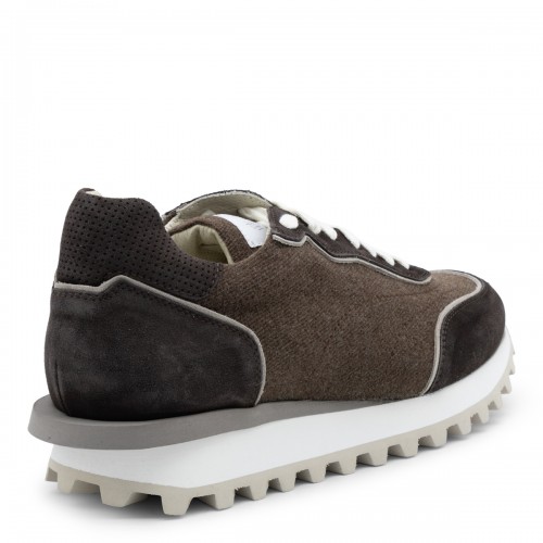 BROWN LEATHER SNEAKERS