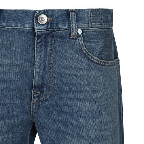 DARK BLUE COTTON JEANS