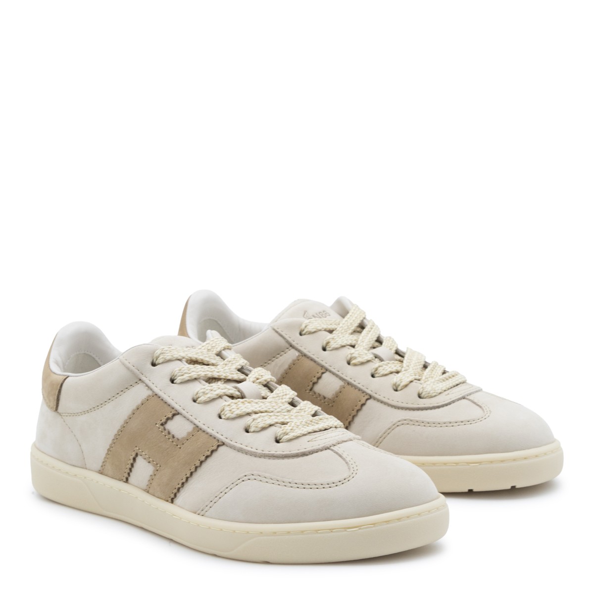 BEIGE LEATHER COOL SNEAKERS