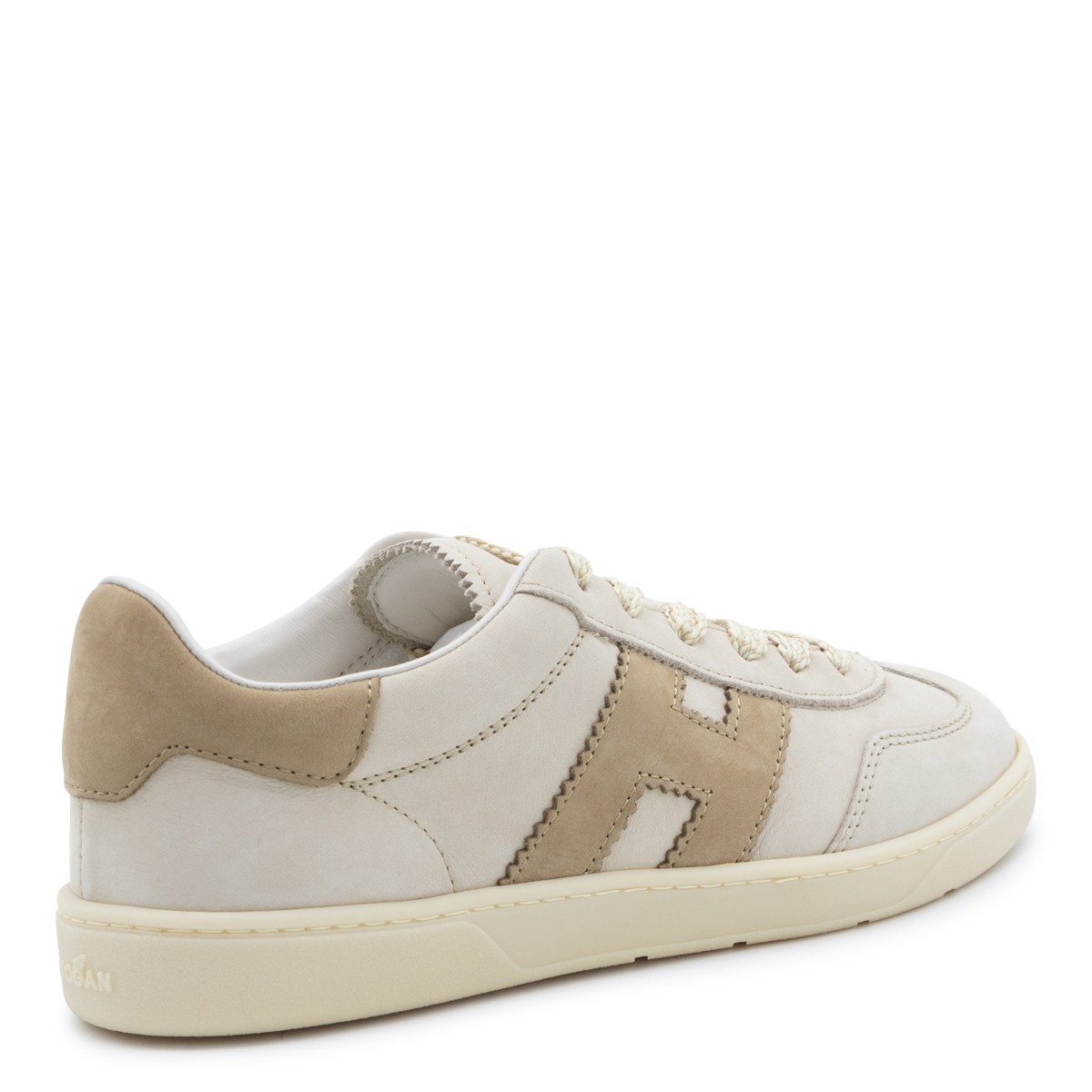 BEIGE LEATHER COOL SNEAKERS