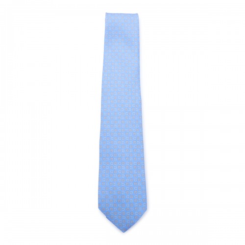 LIGHT BLUE SILK TIE
