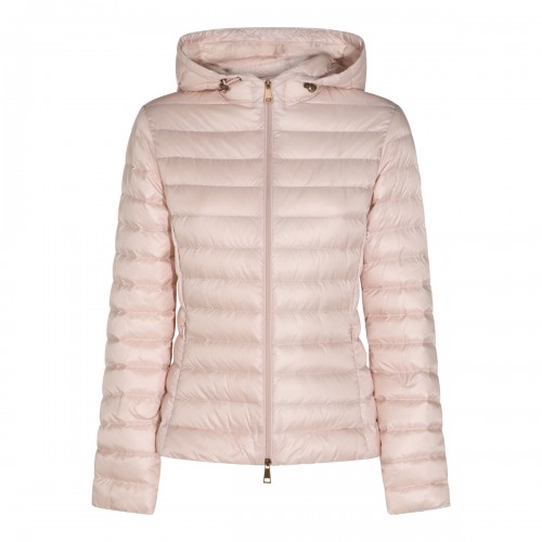 PINK PUFFER IGELHOOD DOWN JACKET