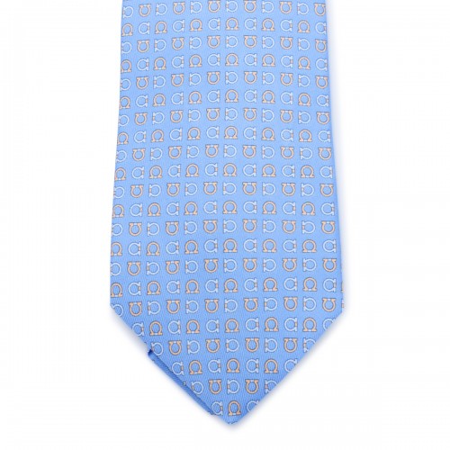 LIGHT BLUE SILK TIE