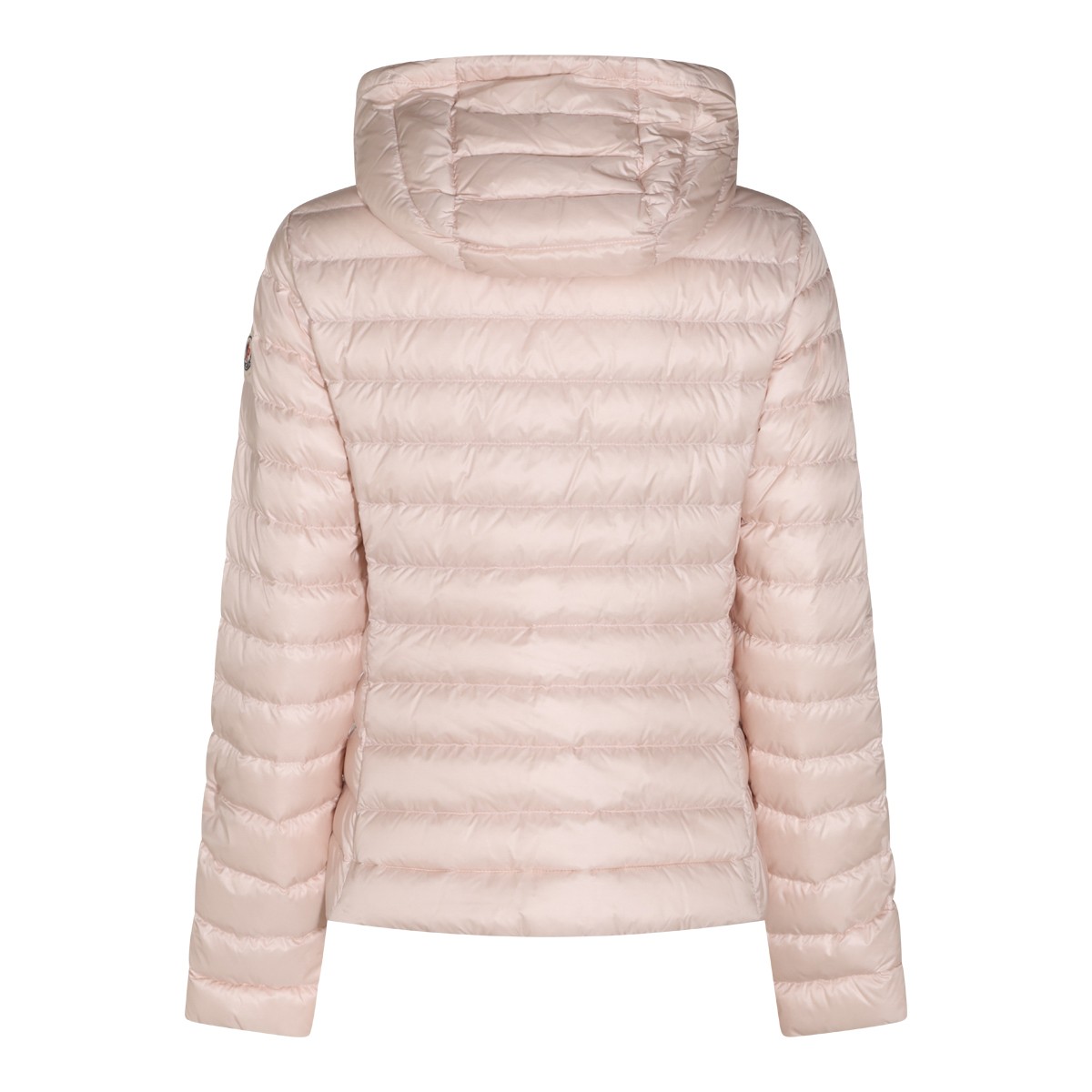 PINK PUFFER IGELHOOD DOWN JACKET